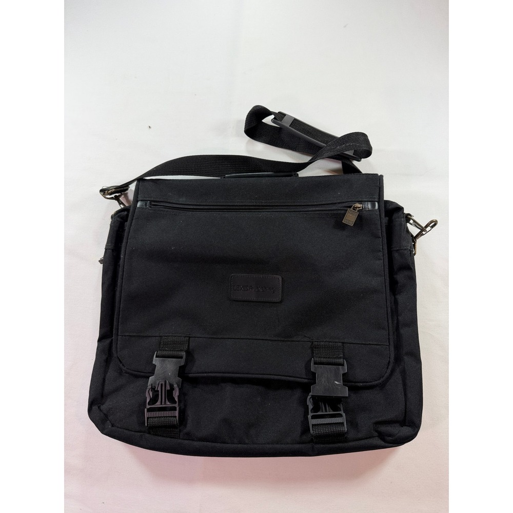 Leeds Lexis Publishing Black Canvas Messenger Computer Bag North West Zipper - Picture 1 of 6